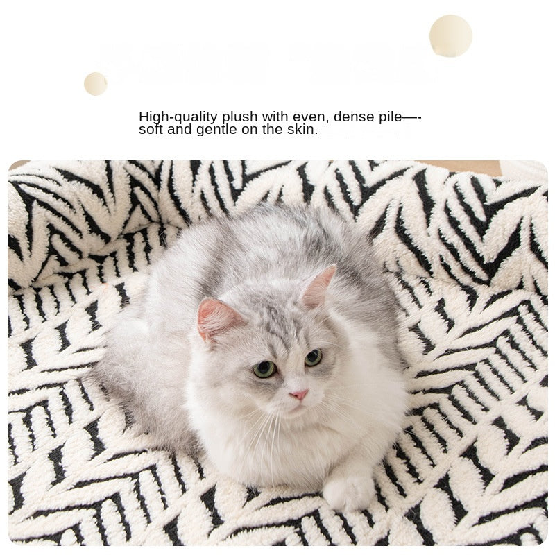 Tapis moelleux antidérapant pour chien & chat