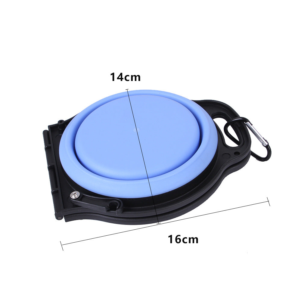 Gamelle double pliable en silicone pour chien & chat