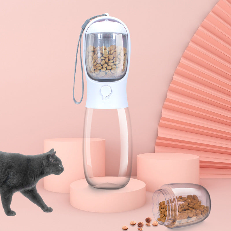Gobelet de voyage 2-en-1 pour chien & chat – Eau & croquettes