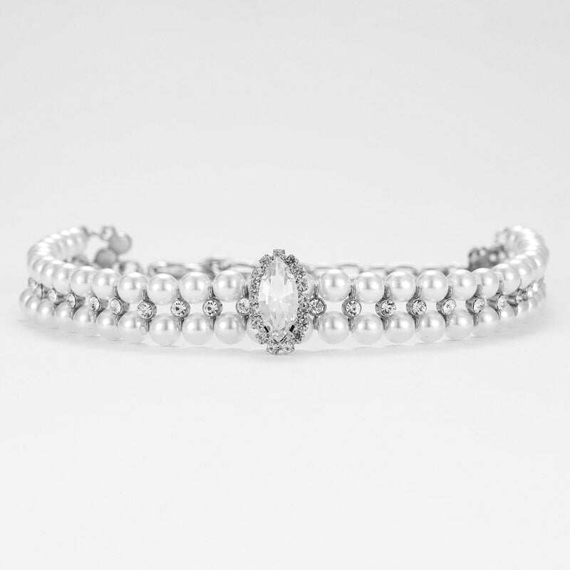Collier perles et strass pour chien & chat – Cérémonie