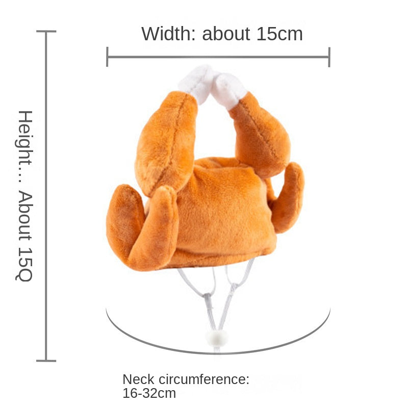 Chapeau poulet pour chien & chat – Accessoire insolite