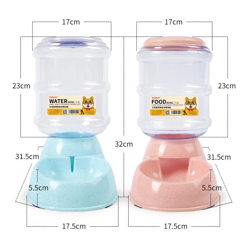 Gamelle grande capacité 3,75 L pour chien – Eau & alimentation