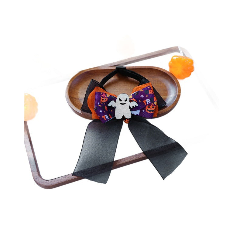 Foulard Halloween pour chien & chat – Citrouille & fantôme