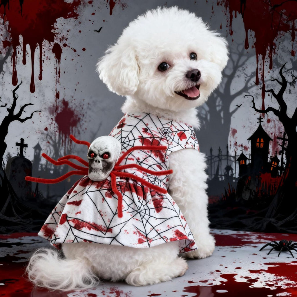 Déguisement Halloween pour chien – Araignée ensanglantée