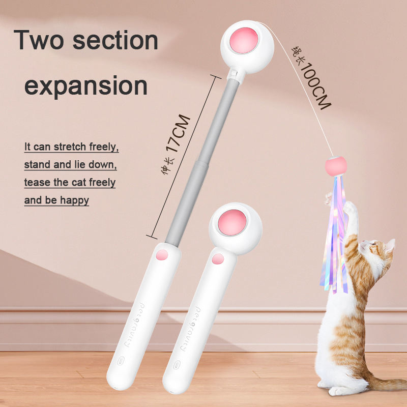 Jouet laser pour chat – Baguette à plume