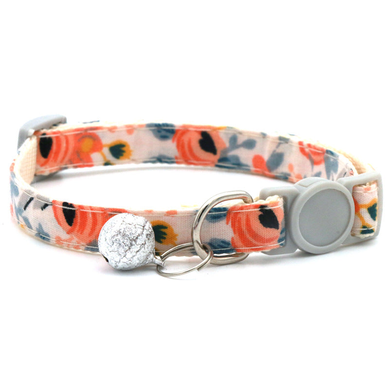 Bandana fleuri pour chien & chat – Collier triangle