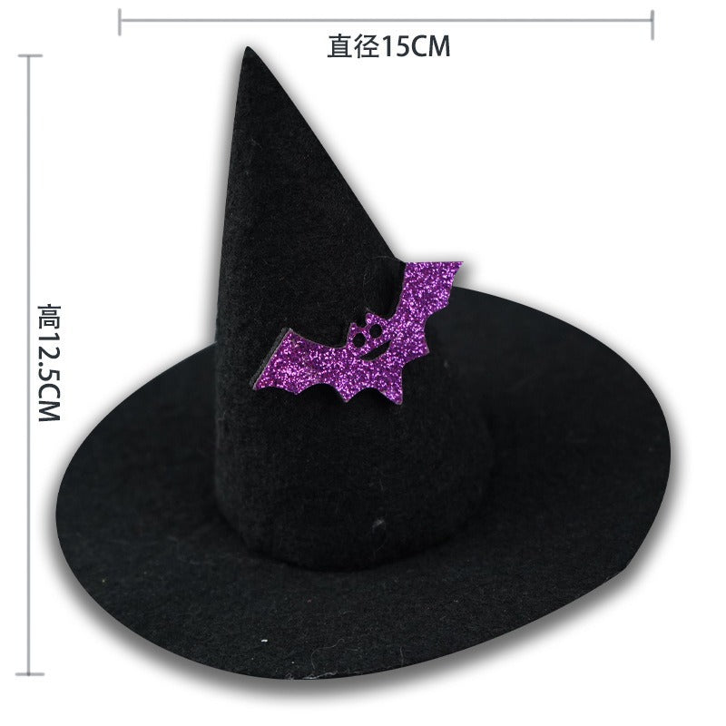 Chapeau d’Halloween pour chien – Citrouille & motifs fantaisie