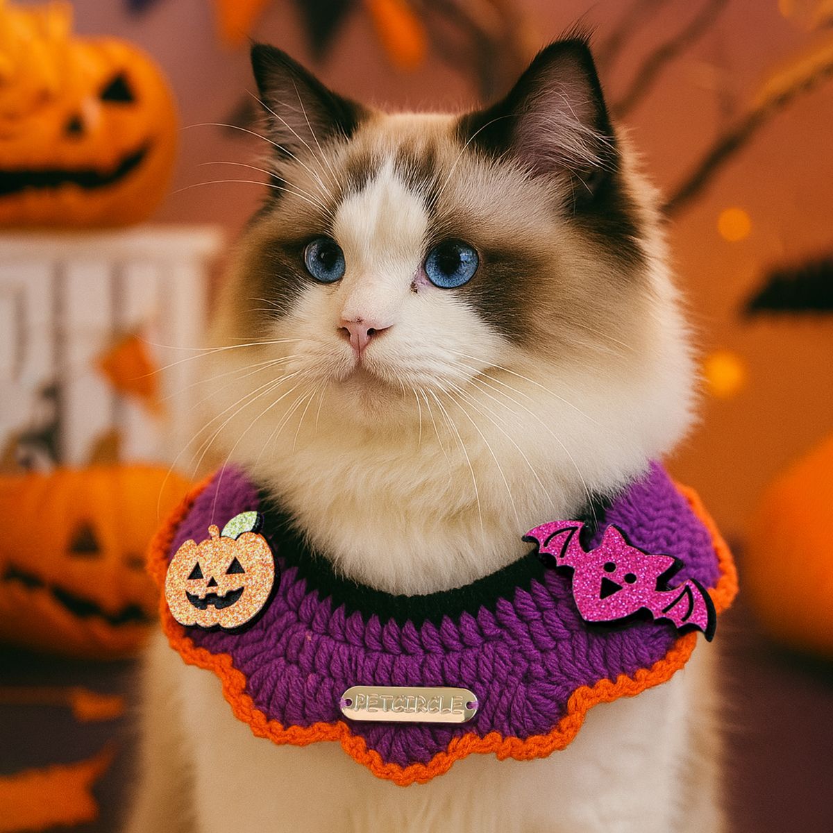 Foulard Halloween pour chien & chat – Motif festif