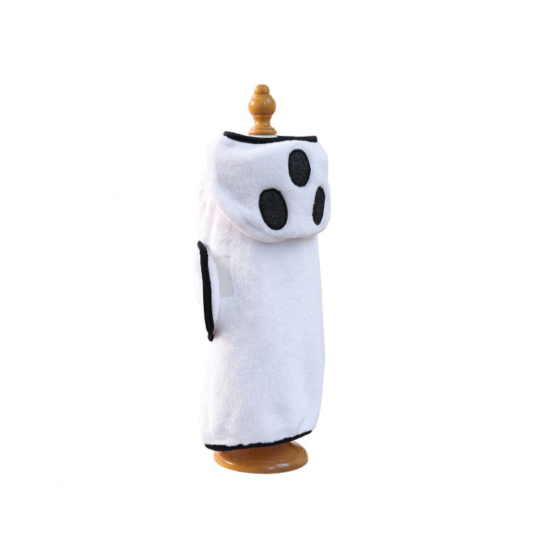 Serviette de bain Halloween pour chien & chat – Fantôme