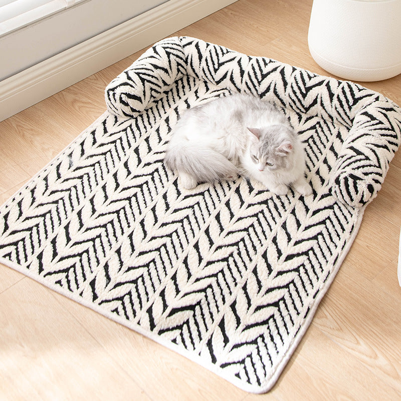 Tapis moelleux antidérapant pour chien & chat