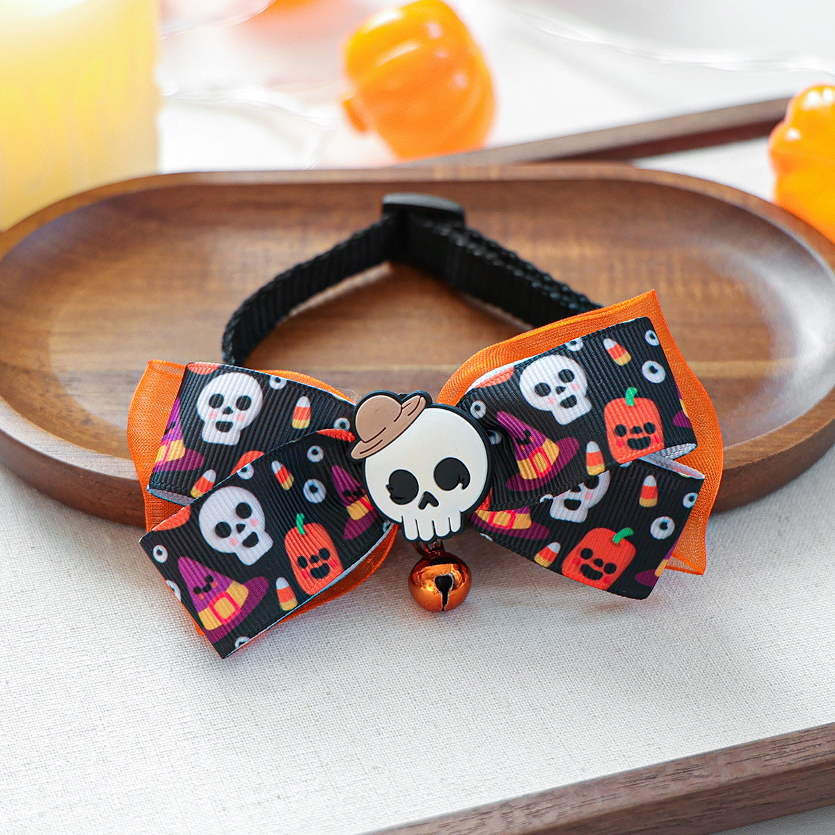 Collier Halloween pour chien & chat – Citrouille