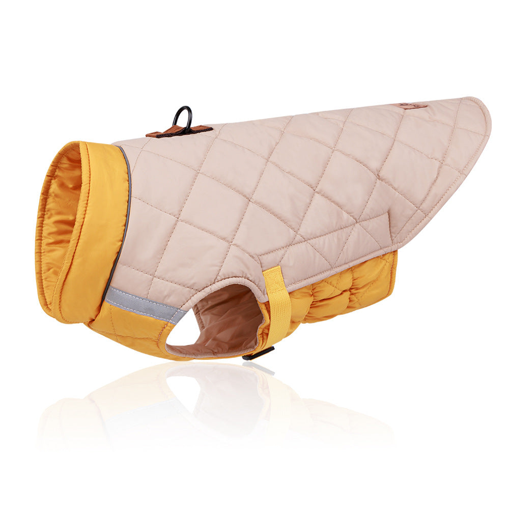 Manteau chaud matelassé réfléchissant pour chien