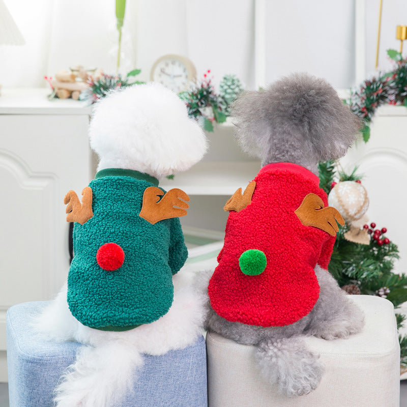 Pull de Noël chaud pour chien – Sapin