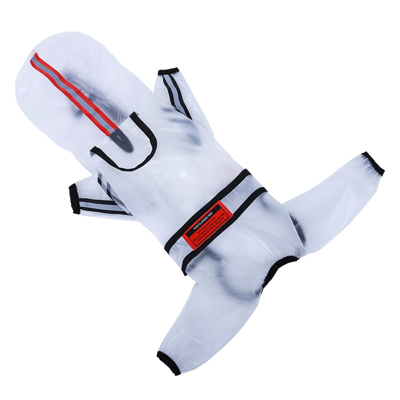 Imperméable transparent pour chien – Léger & coupe-vent