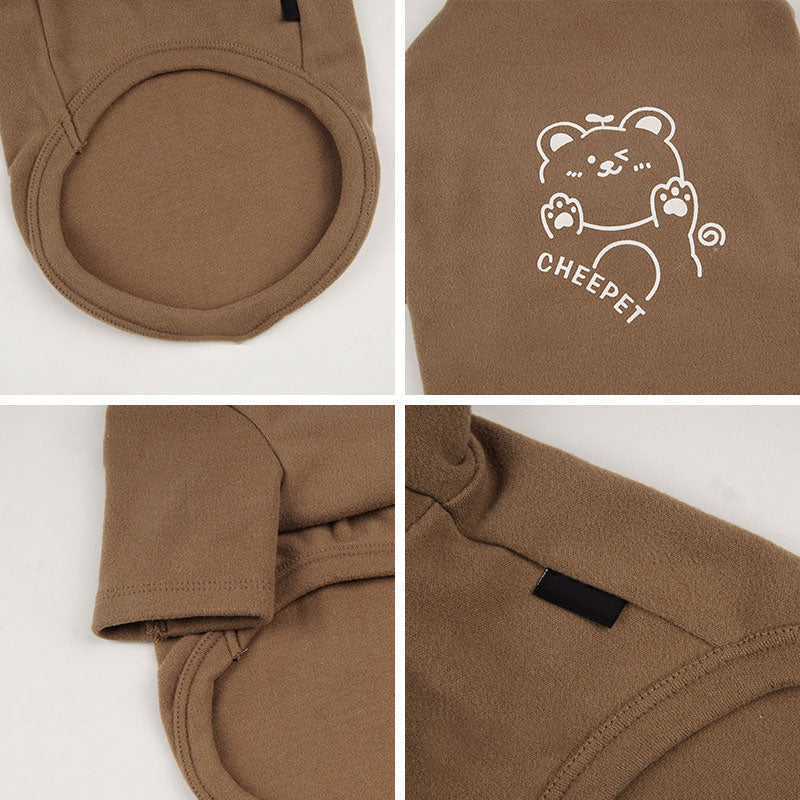 Sweat chaud pour chien – Motif ours