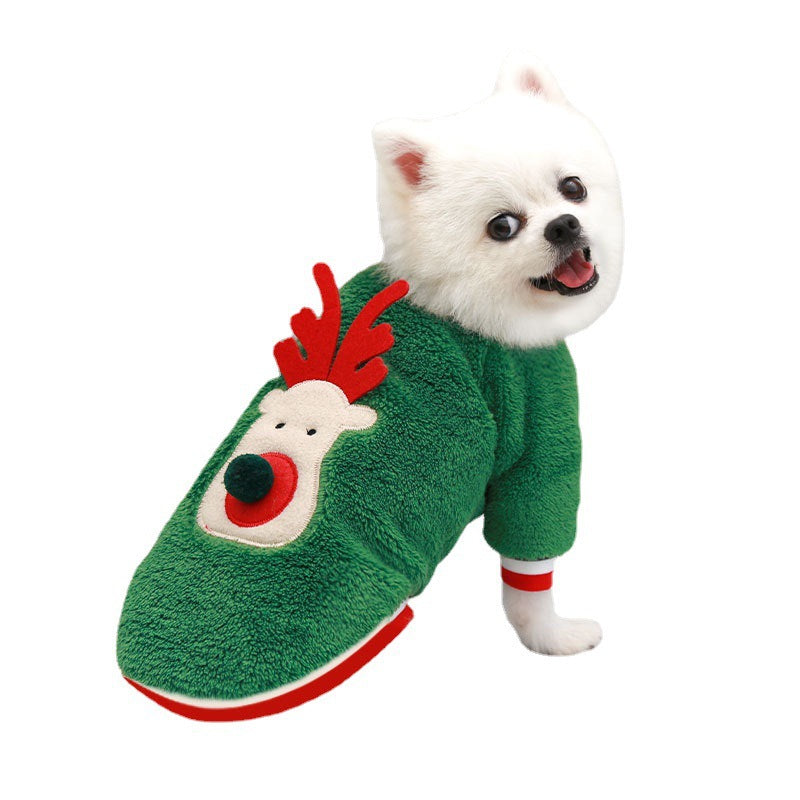 Manteau de Noël chaud pour chien & chat