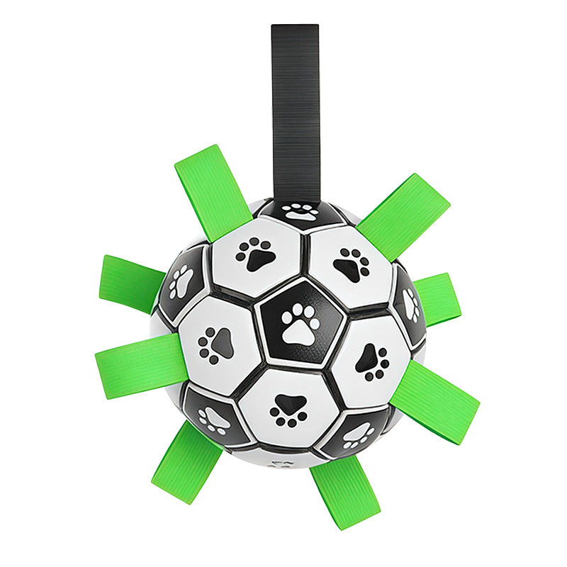 Balle de football pour chien – Nettoyage des dents