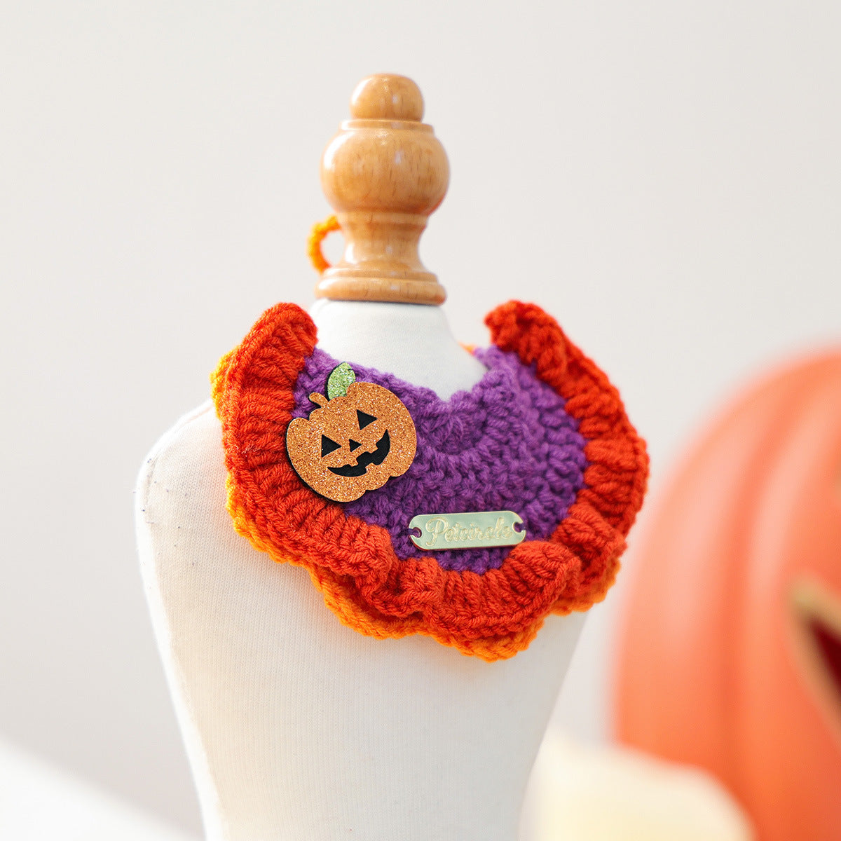 Bandana tricoté Halloween pour chien & chat