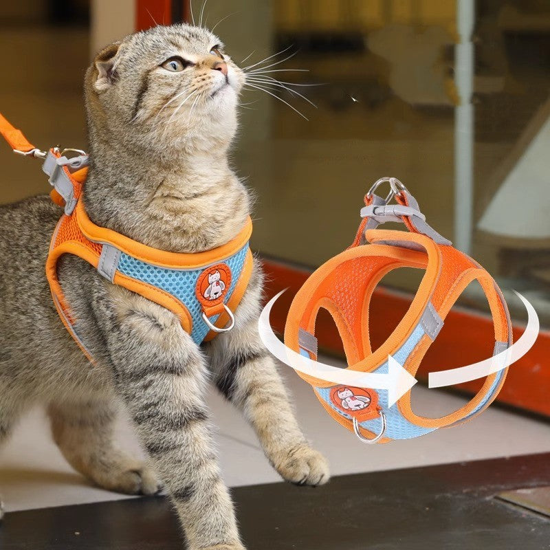 Harnais avec laisse pour chien & chat – Réfléchissant