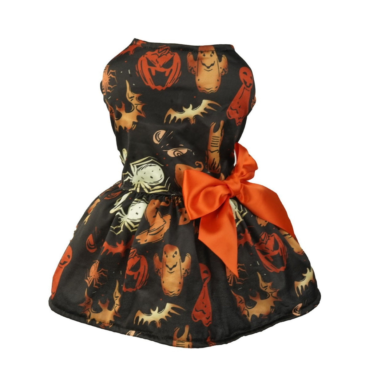Robe Halloween pour chien – Citrouille & chauve-souris