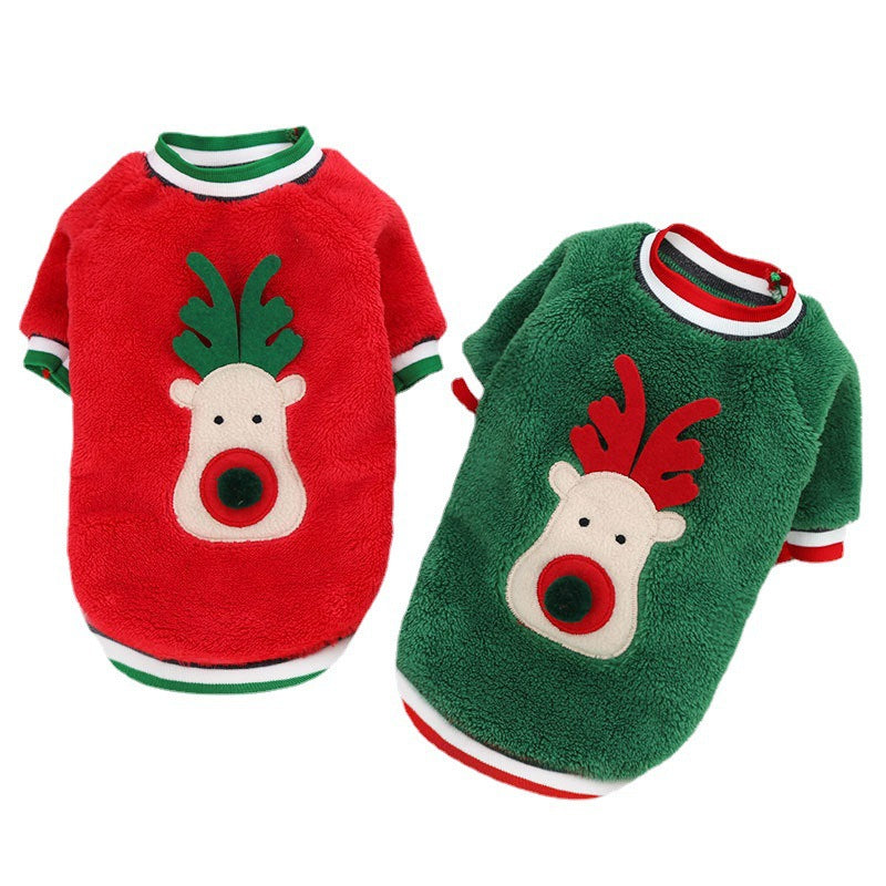 Manteau de Noël chaud pour chien & chat