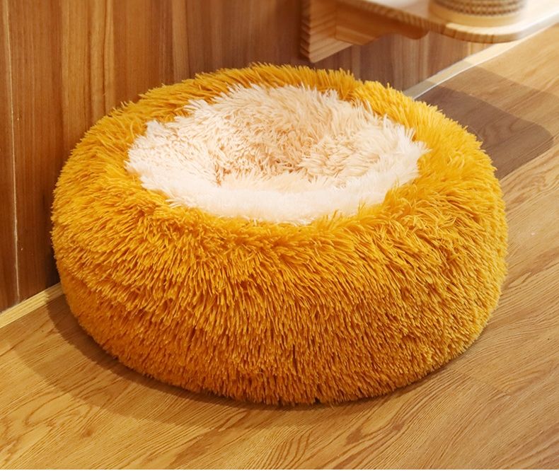 Panier rond moelleux pour chien & chat – Couchage