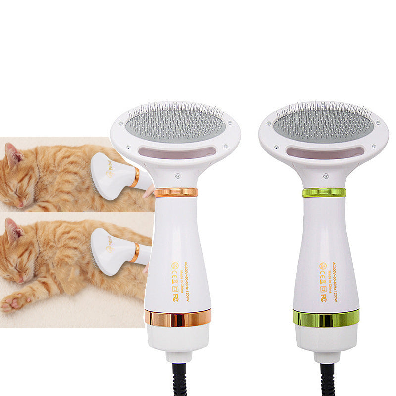 Brosse séchante pour chien & chat – Peigne à air chaud