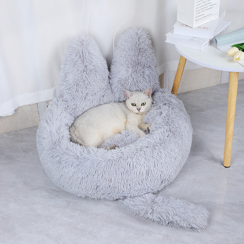 Niche ronde pour chat & petit chien – Peluche