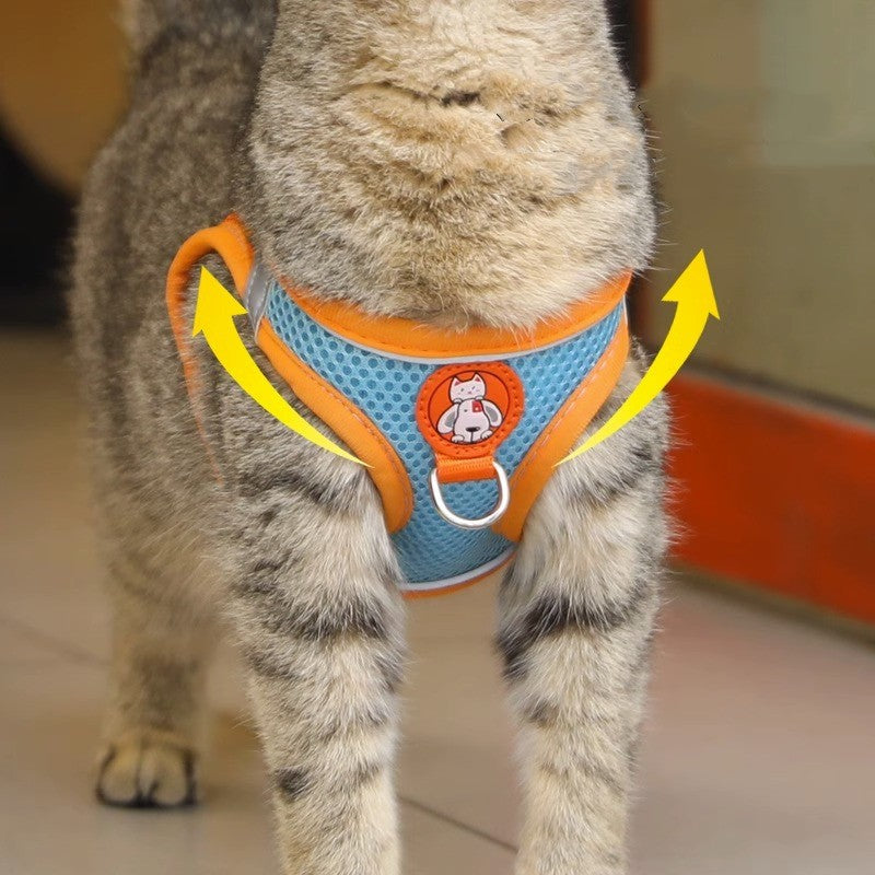Harnais avec laisse pour chien & chat – Réfléchissant