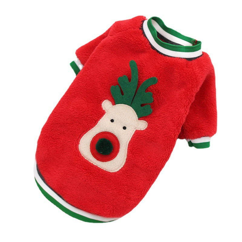 Manteau de Noël chaud pour chien & chat