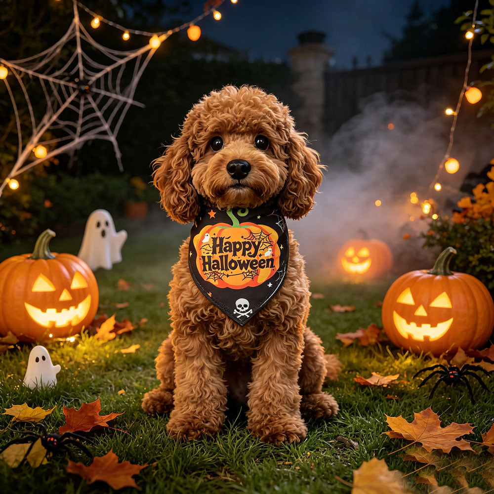 Bandana Halloween pour chien & chat – Motifs festifs