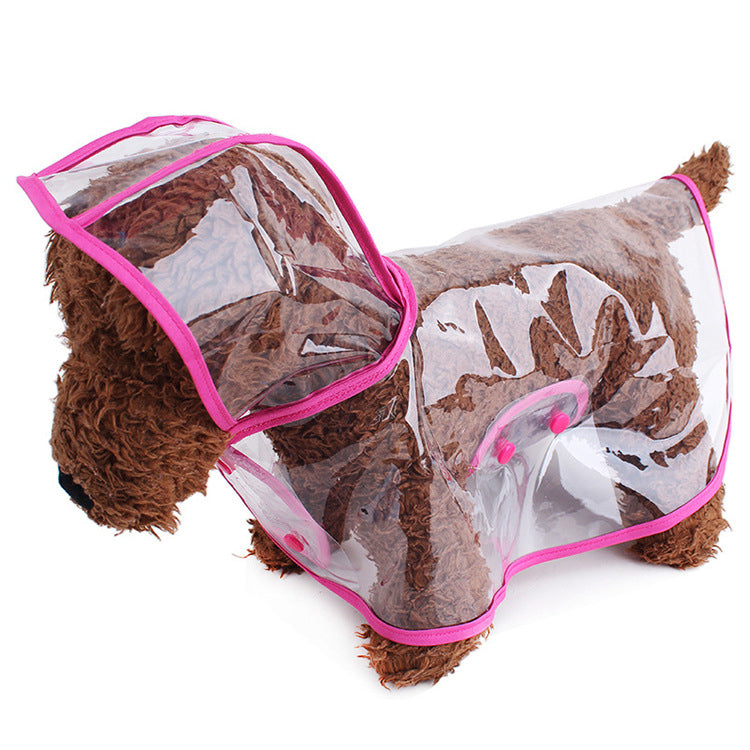 Imperméable transparent pour chien – Coupe-vent et pluie