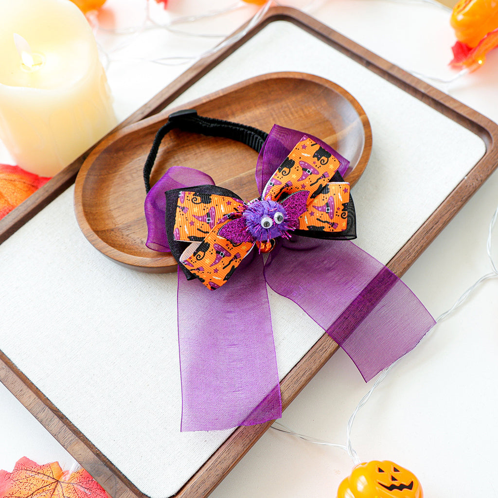 Foulard Halloween pour chien & chat – Nœud décoratif