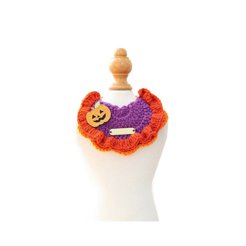 Bandana tricoté Halloween pour chien & chat