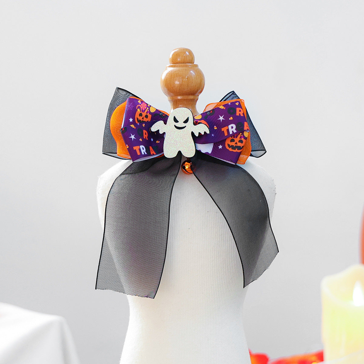 Foulard Halloween pour chien & chat – Citrouille & fantôme