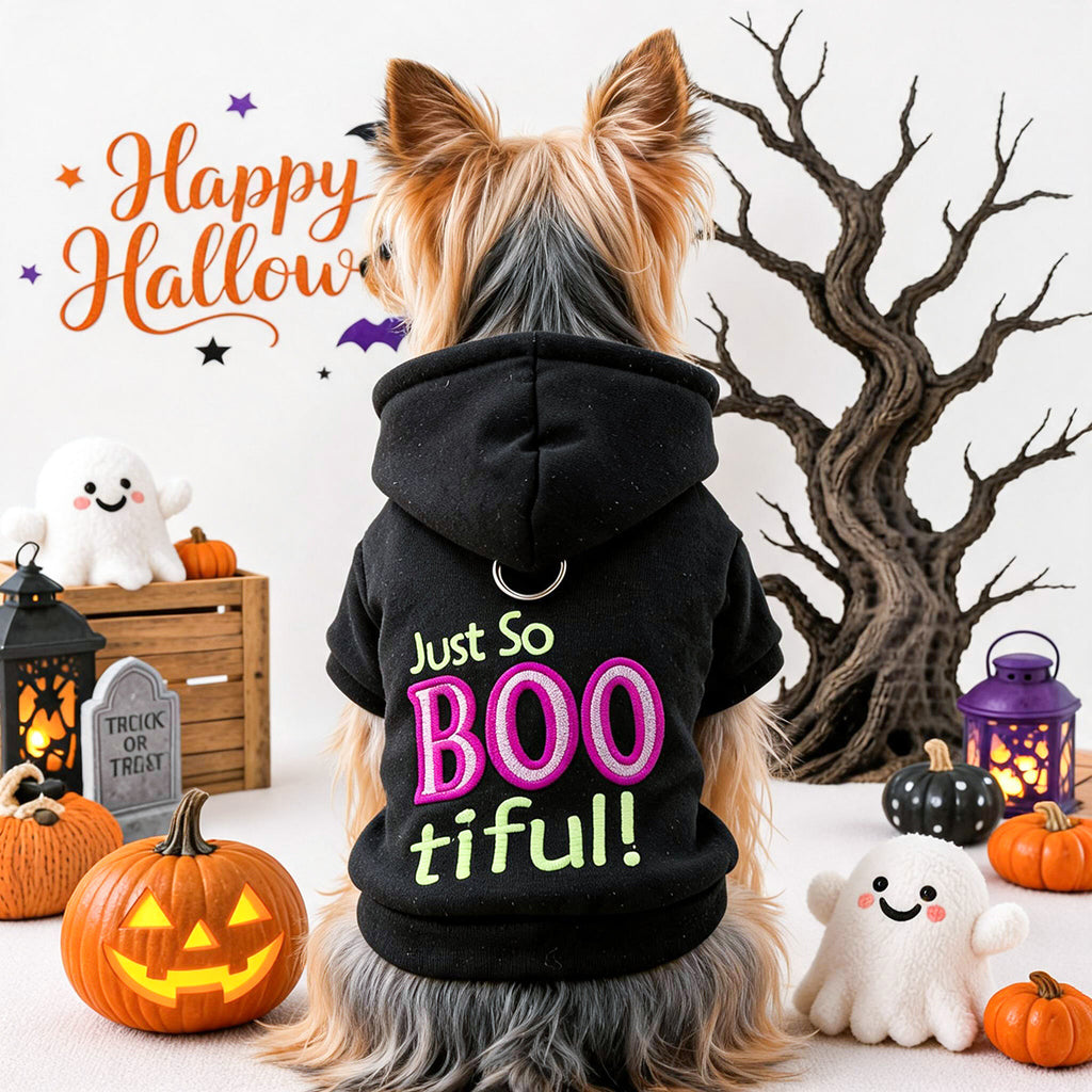 Sweat à capuche Halloween pour petit chien & chat – Noir