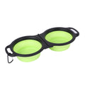 Gamelle double pliable en silicone pour chien & chat