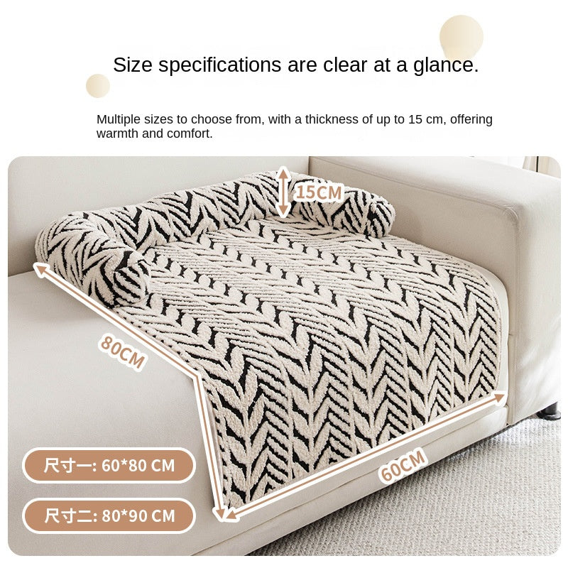 Tapis moelleux antidérapant pour chien & chat