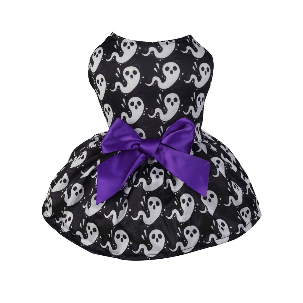 Robe Halloween pour chien – Citrouille, chauve-souris & fantôme