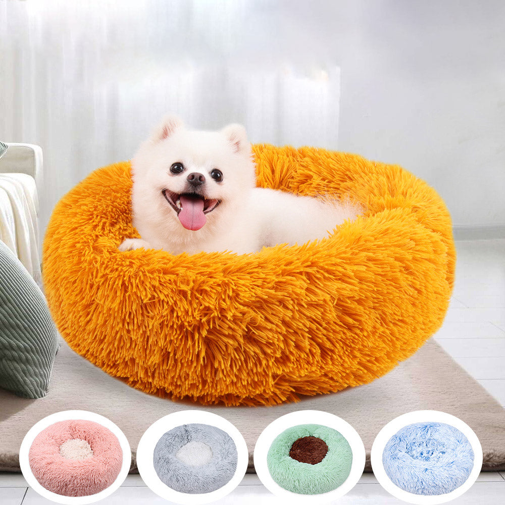 Panier rond moelleux pour chien & chat – Couchage