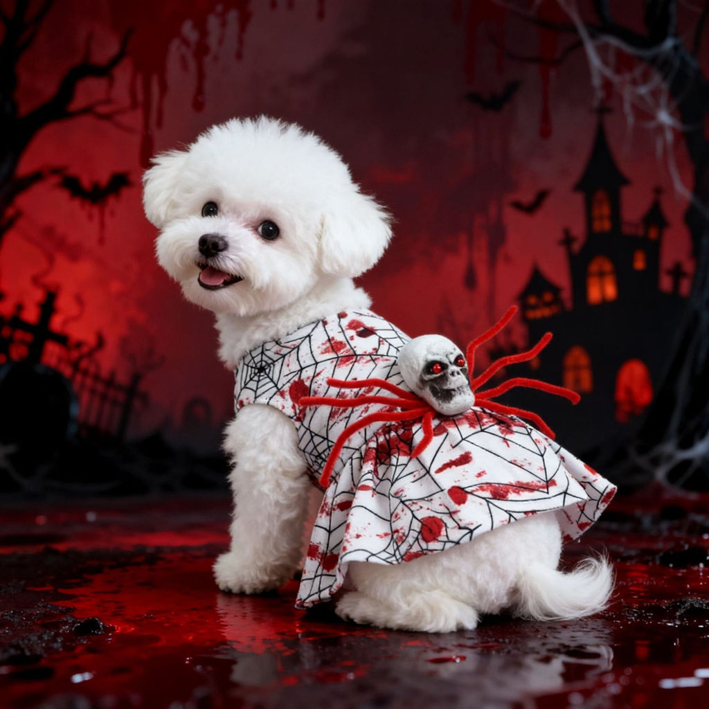Déguisement Halloween pour chien – Araignée ensanglantée