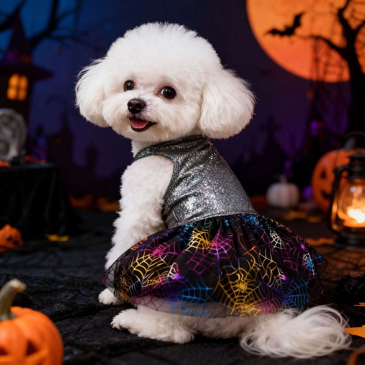 Vêtement Halloween pour chien – Jupe brillante