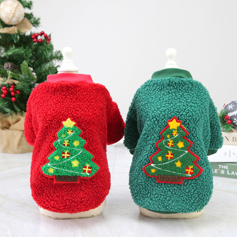 Pull de Noël chaud pour chien – Sapin