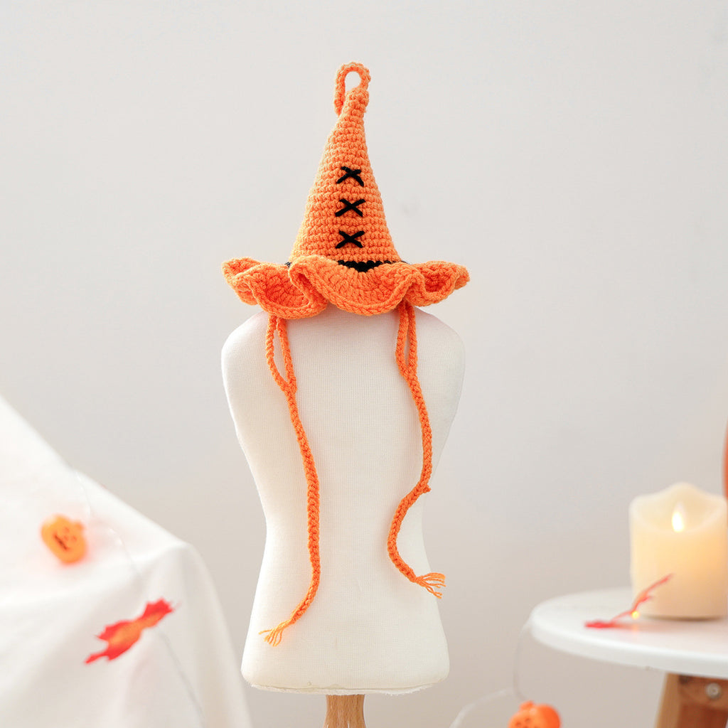 Chapeau de sorcière citrouille pour chien & chat – Halloween