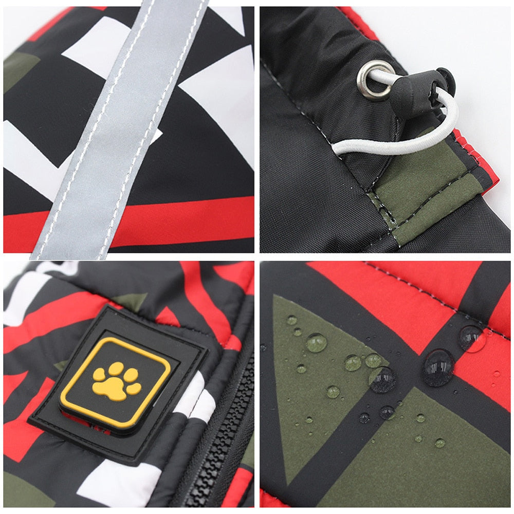 Manteau chaud imperméable pour grand chien