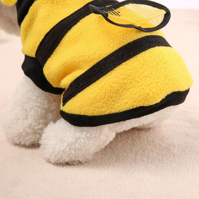 Sweat à capuche chaud pour chien – Motif abeille