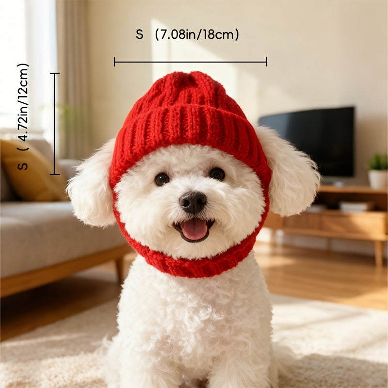 Bonnet tricoté Halloween pour chien – Chaud & coupe-vent