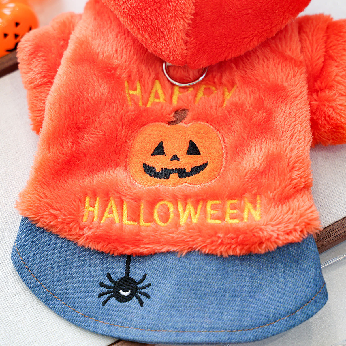 Sweat à capuche Halloween pour petit chien & chat – Citrouille