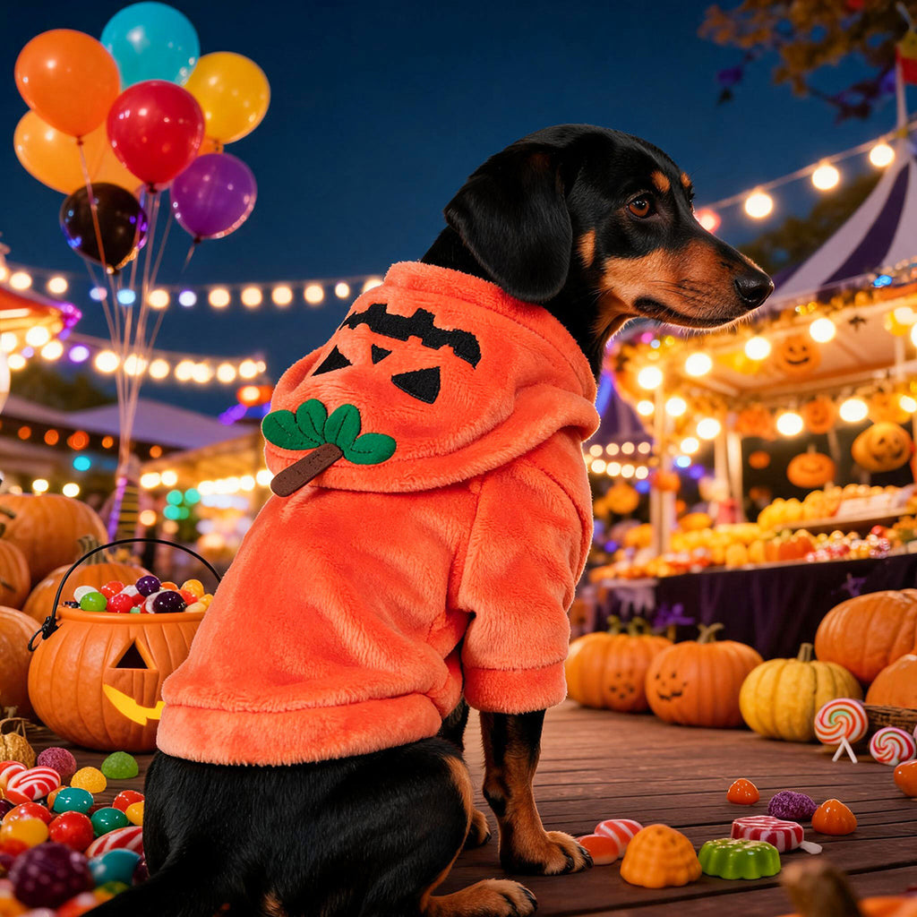 Sweat Halloween pour chien & chat – Citrouille