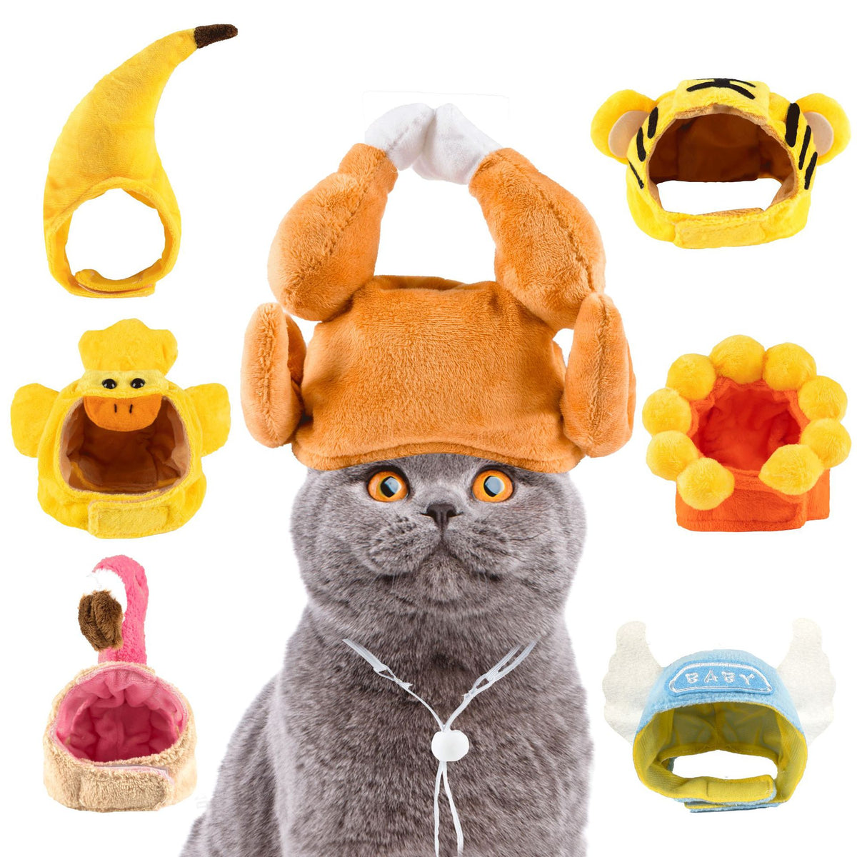 Chapeau poulet pour chien & chat – Accessoire insolite